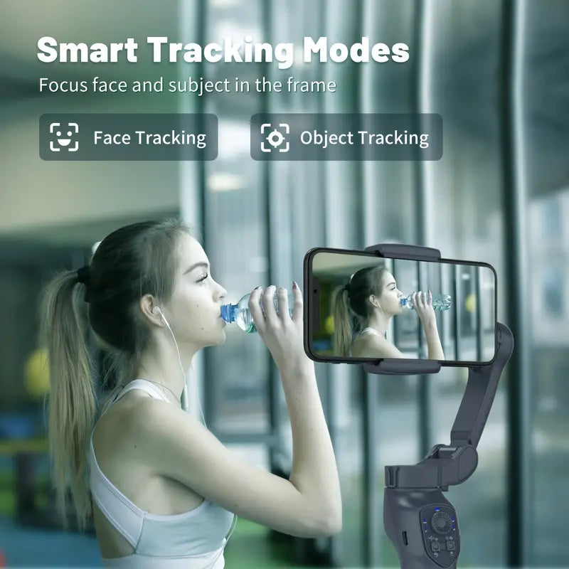 Smart 3-Axis Handheld Gimbal with Wireless, Gesture Control